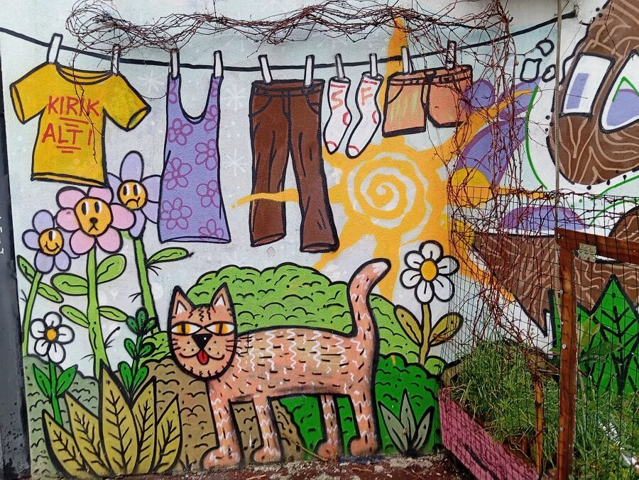 colorful street art Kadıköy graffiti